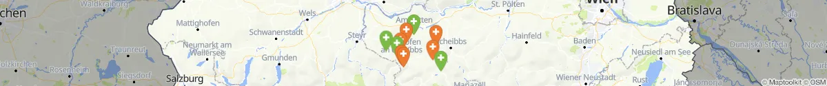 Map view for Pharmacies emergency services nearby Ybbsitz (Amstetten, Niederösterreich)